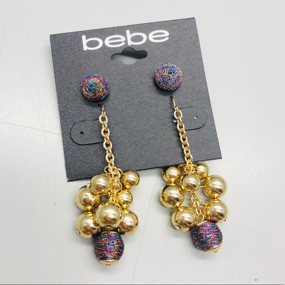 bebe chic two lightweight gold earring sets